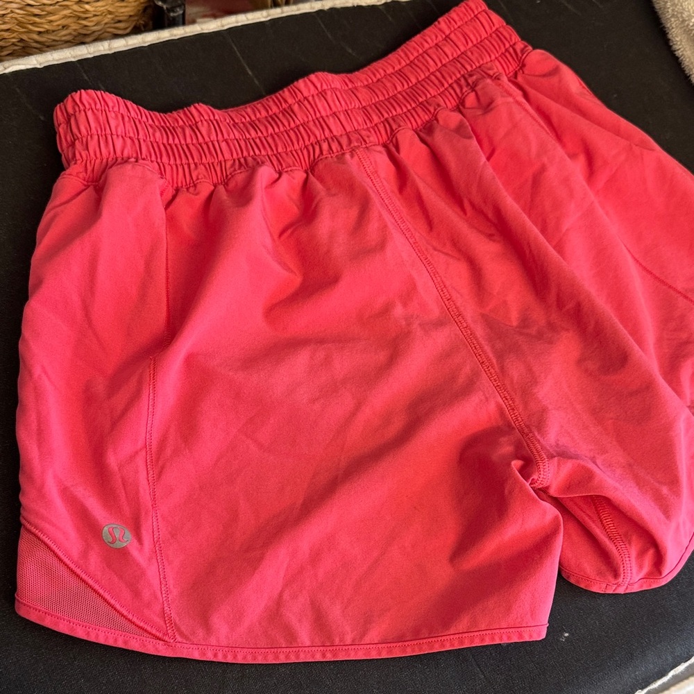 lululemon athletica Coral Pink Athletic Shorts